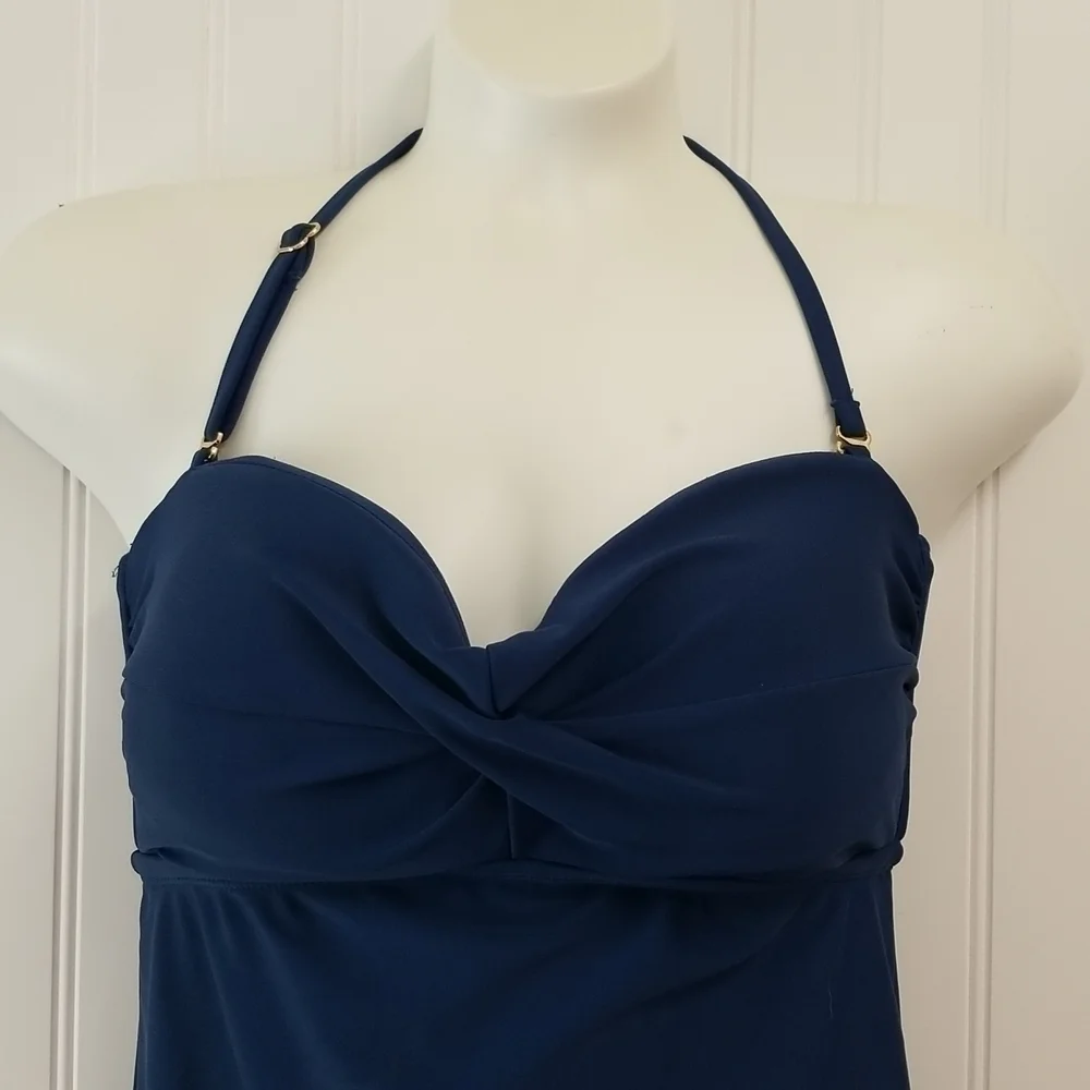 𝅺Catalina Swimwear Bandeau One Piece Blue
